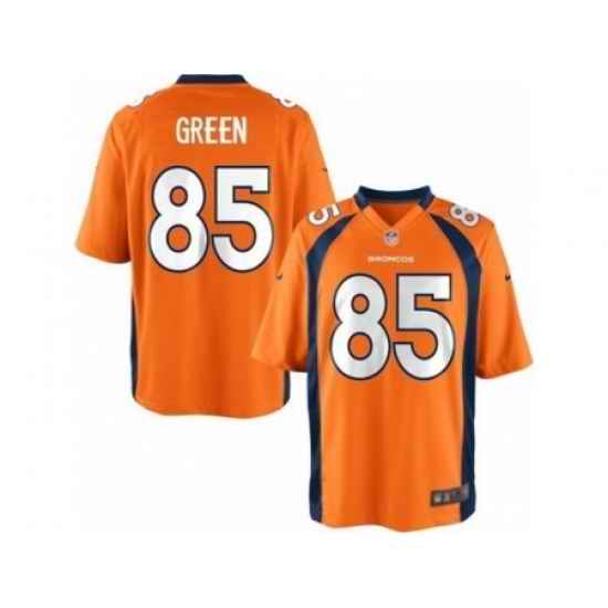 Nike Denver Broncos 85 Virgil Green orange Elite NFL Jersey